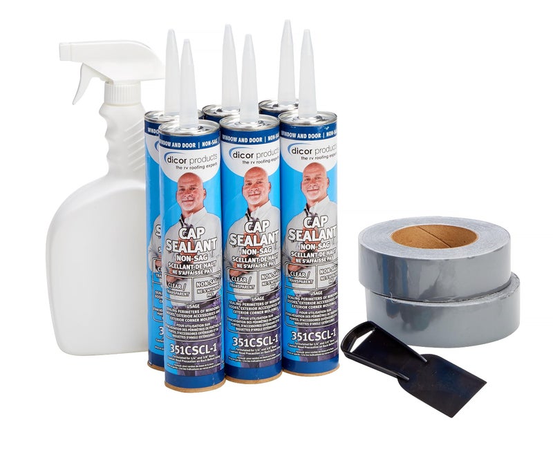 Dicor CS112KIT Seal-Tite Corner Seal Kit - Flexible RV Weatherproofing - 1.5" x 50' - Image 1